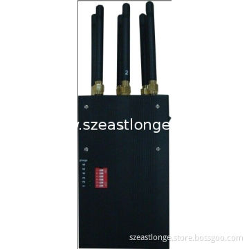 Gsm / Blue tooth Gps Signal Jammer 30dbm , Black 850mhz Cdma jammer